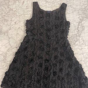 GapKids Formal Black Rosette Tulle Dress Girls Size 8